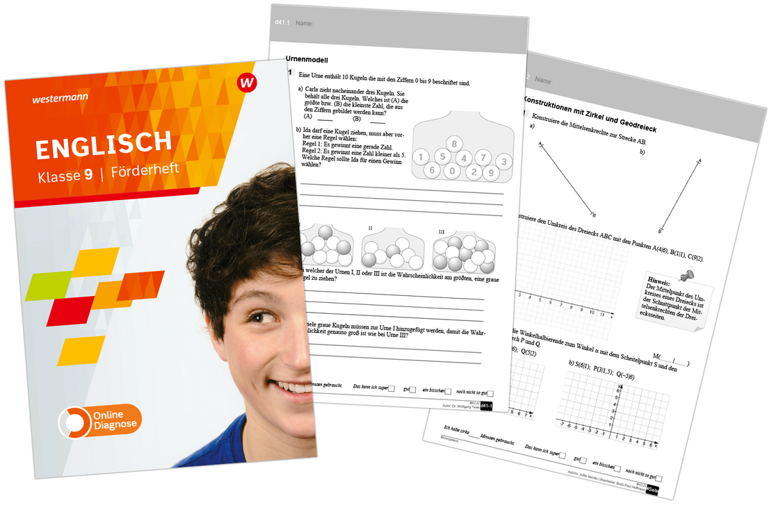 Arbeitsblätter OnlineDiagnose Englisch