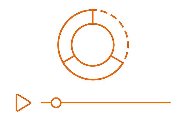 Diagnose – Icon Kreisdiagramm und Video